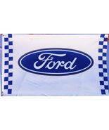 Ford Racing White Flag 3X5 Ft Polyester Banner USA 90x150cm - $20.99