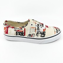 Vans Authentic Packing Tape Off White Red Black Womens Size 8 Casual Shoes - £39.92 GBP