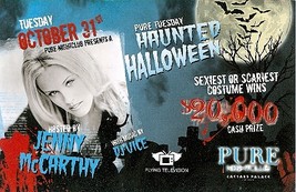 Jenny McCarthy Haunted Halloween Vegas Promo Card - £3.89 GBP