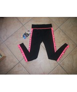  women leggings body shaping size medium nwt black pink new lower price - $817.29 MXN