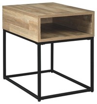 Gerdanet - Natural - Rectangular End Table - $1,368.53 MXN