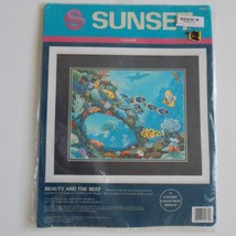 Sunset 11074 Cross Stitch Kit Beauty And The Reef Charles Lynn Bragg 1993 - $19.78