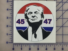 Donald Trump 45 47 #FJB Vinyl Decal Sticker Save America 5&quot; outdoor bumper - $4.94