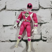 Vintage 90s Bandai Mighty Morphin Power Rangers Pink Ranger Action Figure Flawed - £11.86 GBP
