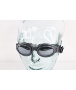 Vintage 90s Gap Spell Out Steampunk Motorcycle Riding Goggles Glasses Black - $81.83 CAD