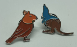 Lot Of Two Australia Animals Pins Colorful 1 Inches Animal Mix Up Pins - $5.89