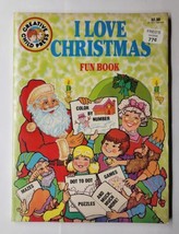 I Love Christmas Fun Books Creative Child Press 1988 Coloring And Activi... - $14.84