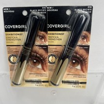 (2) Covergirl 810 Black Brown Exhibitionist Stretch Strength Mascara COMBINESHIP - £5.15 GBP