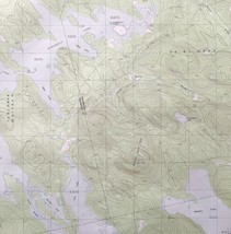 Map Scraggly Lake Maine 1988 Topographic Geo Survey 1:24000 27 x 22&quot; TOPO8 - £35.40 GBP