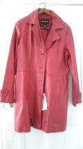 Red Leather Ladies Coat - $75.00