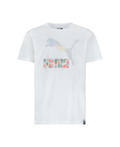 PUMA Big Girls Flower Aura Pack Graphic T-shirt, Size Large - £10.35 GBP