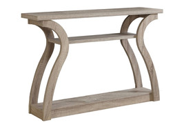 47&quot; Taupe Floor Shelf Console Table With Storage - £464.99 GBP