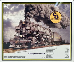 C&amp;O Railroad Sign Chessie Chesapeake &amp; Ohio / Trains / Collectible Wall Art - £22.35 GBP