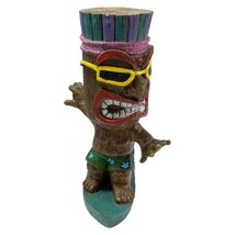 Kahuna Tik Surfer Dude Resin 15 inch Statue Perfect Tiki Bar Decor - $49.45