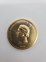 Franklin Pierce - 24k Gold Plated Coin -Presidential Medals Cover Collec... - $7.69