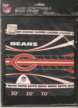 Fabric Book Cover Stretchable Chicago Bears Jumbo Size NFL Authentic - £6.04 GBP