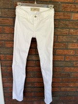 Hollister High Rise Jean Leggings 00R White Denim Jeggings Skinny Mock Pocket - £3.69 GBP