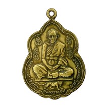 Phra Lp Sood Famoso monaco magico amuleto tailandese ciondolo in oro vintage - £10.95 GBP