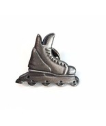 Pewter Tone Rollerblade Skate Lapel Tack Pin Signed MSM Silver Tone Skating - £9.44 GBP