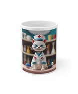 Mug Cat Nurse Claymation Gifts for Nurse Lovers Gifts for Cat Lovers Cof... - £11.78 GBP
