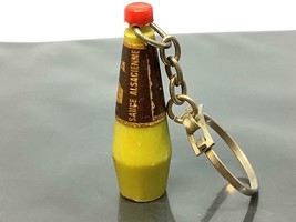 Vintage Promo Keyring Amora Keychain Sauce Alsacienne Ancien Porte-Clés Bottle - £6.38 GBP