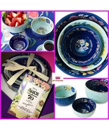 Disney Alice in Wonderland by Mary Blair 3-piece Floral Porcelain Bowl G... - $924.67 MXN