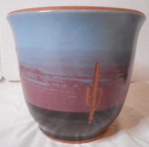 Superstition Stoneware Planter Hand Paintd Southwestern Terra Cotta Pott... - £15.56 GBP