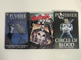 Marvel Comics The Punisher Lot of 3 Graphic Novels - £41.10 GBP