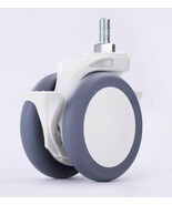 4 inch medical double wheel casters universal directional full brake screw - $20.29+