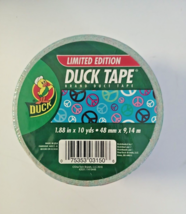 Duck Tape Patterned - Limited Edition Groovy Peace Signs NIP (Discontinued) - $9.49