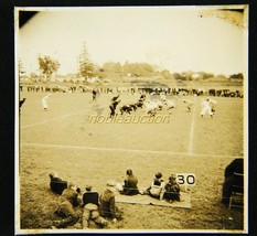 1930s Ripon College Mens Football Game Line of Scrimmage Photo B&amp;W Snapshot - £2.33 GBP