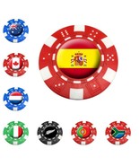 New Asbri Poker Chip Golf Ball Marker. National Flag, South Africa, Cana... - $6.11 CAD