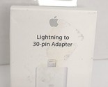 Genuine Apple Lightning to 30-pin Adapter 30 For Bose Sounddock II 10 Po... - $37.57