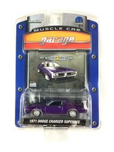 Greenlight Muscle Car Garage 1971 71 Dodge Charger Superbee Purple Dieca... - $48.37