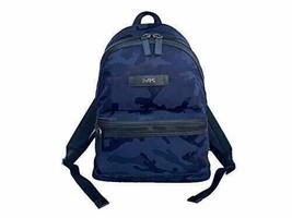 Michael Kors Kent Indigo Nylon Large Backpack Camo Navy Blue 37S0LKNB2U $398 - £90.99 GBP