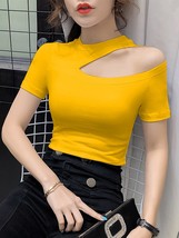 2022 Summer Women&#39;s T shirt Tops Korean   Out Short Sleeve Slim Tee Shirts Femme - £69.55 GBP