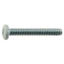 #6-32 x 1&quot; White Painted Head Zinc Phillips Pan Head Machine Screws (25 pcs.) - $13.13