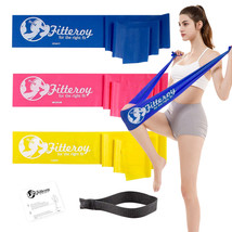 Resistance Exercise Bands Set for Pilates, Yoga, Fitness, &amp; Physical Therapy - £16.02 GBP