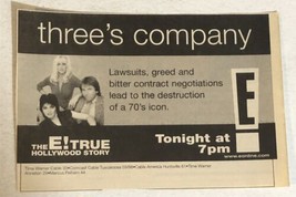 Three’s Company E True Hollywood Tv Guide Vintage Print Ad John Ritter T... - $6.92