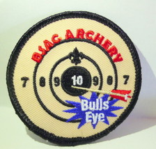 Boy Scouts Archery Patch  Bulls Eye BSAC Bullseye Round Patch Never Used - $3.84