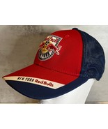 New York Red Bulls MLS Adidas L/XL Mesh Stretch Hat Embroidered Logo - £9.36 GBP