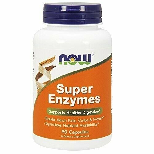 Primary image for NOW Supplements, Super Enzymes, Formulated with Bromelain, Ox Bile, Pancreati...