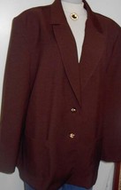 Brown Western Horse Show Hobby Halter Jacket Plus Size 24W  - $50.00