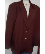 Brown Western Horse Show Hobby Halter Jacket Plus Size 24W  - £39.05 GBP