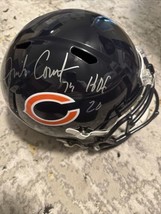 Jim Covert Signed Bears Riddell Full Size Speed Replica Helmet w/HOF&#39;20 (SS COA) - £185.00 GBP