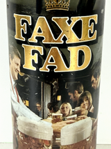 FAXE FAD Vintage Original Steel Beer Can 45cl Embossed Black Gold Pub Scene - $4.84