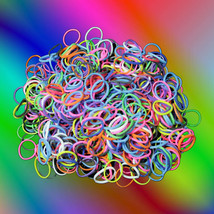 NEW Loom Mixed MULTI COLOR 600 Rubber Bands Refill with S-clips (25)! - £10.93 GBP