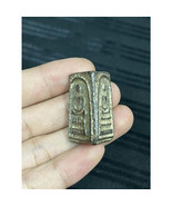 Thai Amulet Somdej Style Three Faces Lead Alloy Collectible Cultural Kee... - $734.12 MXN