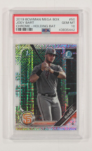 2019 Bowman Mega Box Joey Bart Chrome Holding Bat PSA 10 Gem Mint #50 - $178.19