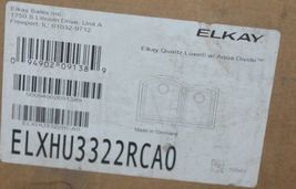 Elkay ELXHU3322RCAO Quartz Luxe with Aqua Divide Black Undermount Offset Sink image 10